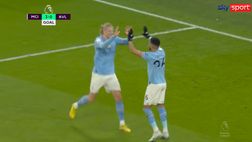 VIDEO Manchester City-Aston Villa 3-1 gol e highlights: Haaland crea, Mahrez glaciale