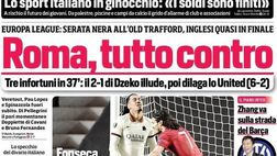 Prima Pagina, Corriere dello Sport: “Lo sport italiano in ginocchio. Roma, tutto contro!”