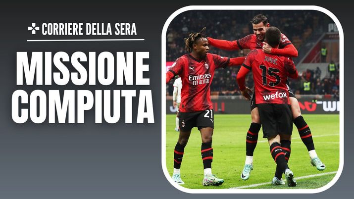 esultanza gol Luka Jovic AC Milan Milan-Cagliari 4-1 Coppa Italia 2023-2024