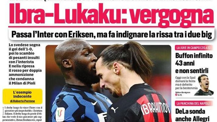 Il Corriere dello Sport, la prima pagina di oggi, mercoledì 27 gennaio 2021 