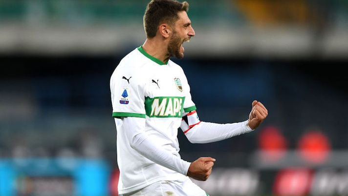 VERONA, ITALY - NOVEMBER 22: during the Serie A match between Hellas Verona FC and US Sassuolo at Stadio Marcantonio Bentegodi on November 22, 2020 in Verona, Italy. (Photo by Chris Ricco/Getty Images) Sassuolo, senza Ferrari e Boga ma torna Berardi: i cambi nella formazione titolare - immagine 1