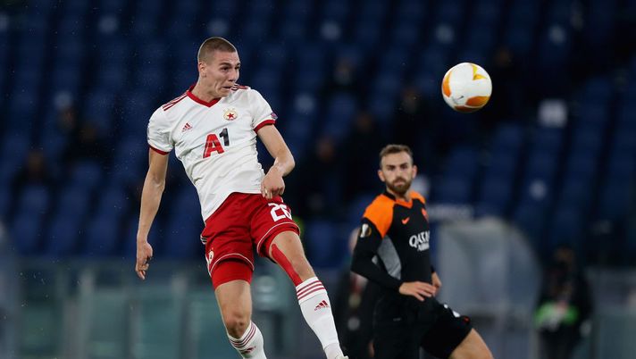 ROME, ITALY - OCTOBER 29:  Valentin Antov of CSKA-Sofia in action during the UEFA Europa League Group A stage match between AS Roma and CSKA-Sofia at Stadio Olimpico on October 29, 2020 in Rome, Italy.  (Photo by Paolo Bruno/Getty Images) 