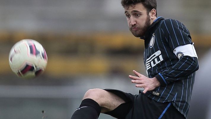 VIAREGGIO, ITALY - FEBRUARY 16: Giacomo Michele Sciacca of FC Internazionale in action during the Viareggio Juvenile Cup on February 16, 2015 in Viareggio, Italy.  (Photo by Gabriele Maltinti - Inter/Getty Images) 