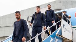 Il viaggio della Roma verso Leicester – FOTO GALLERY