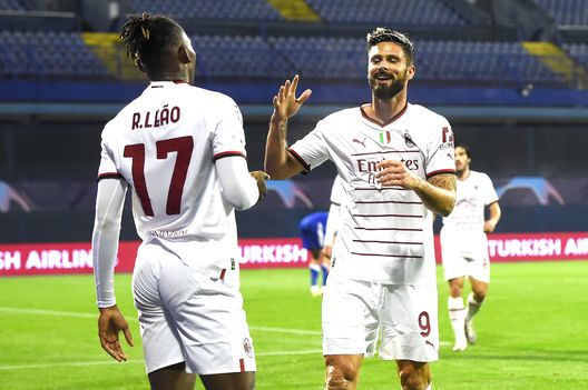 Leao Giroud AC Milan Dinamo Zagabria-Milan 0-4 Champions League 2022-2023