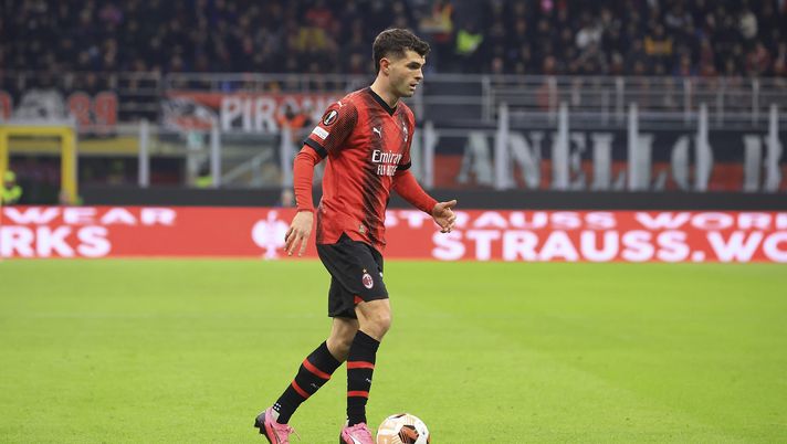 Christian Pulisic Milan-Slavia Praga 4-2 Europa League News 2023-24