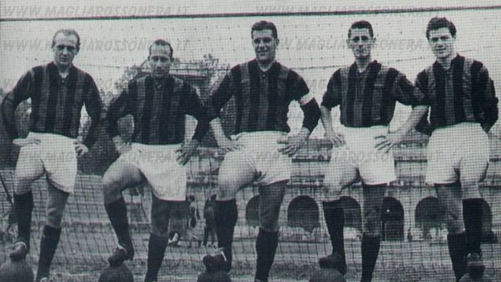 Juan Alberto Schiaffino con alcuni compagni (GETTY Images) 