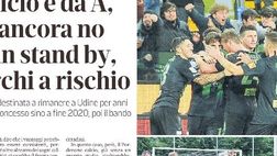 Messaggero Veneto: Il Pn calcio è da A, la città ancora no. Stadio in stand by, De Marchi a rischio