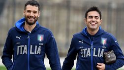 Eder, foto e abbraccio dal ritiro della Nazionale con Candreva