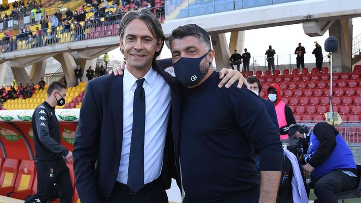 Filippo Inzaghi e Gennaro Gattuso (Photo by SSC NAPOLI via Getty Images) Filippo Inzaghi e Gennaro Gattuso (Photo by SSC NAPOLI via Getty Images)