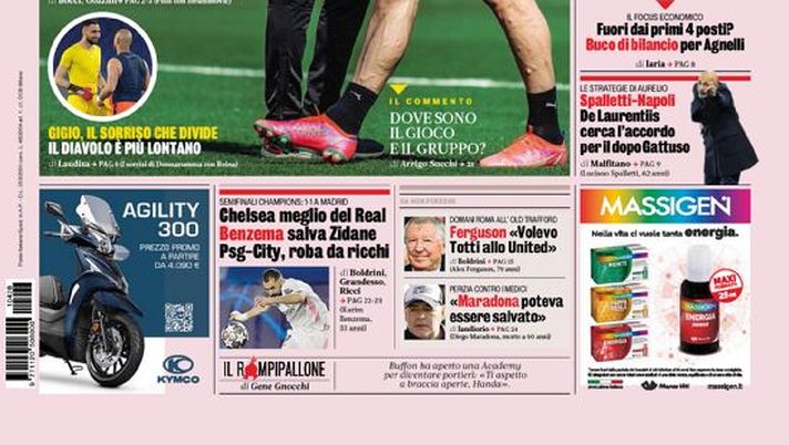 Prima Pagina, La Gazzetta dello Sport: “Le 5 giornate di Pioli. Inter, c’è il fondo per te. Joya al Max. Spalletti-Napoli…” 