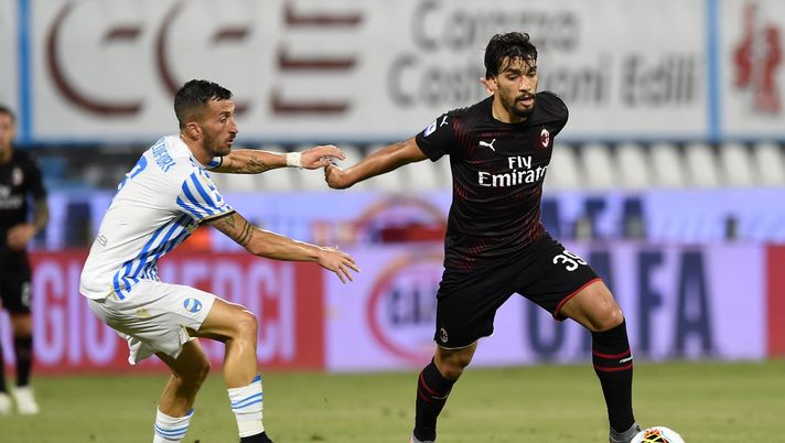 Mirko Valdifiori e Lucas Paqueta in Spal-Milan (credits: GETTY Images) 