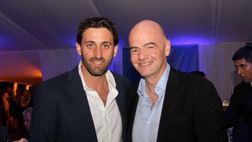 Social / Diego Milito a cena con Infantino: “Un piacere parlare di calcio con il Presidente”