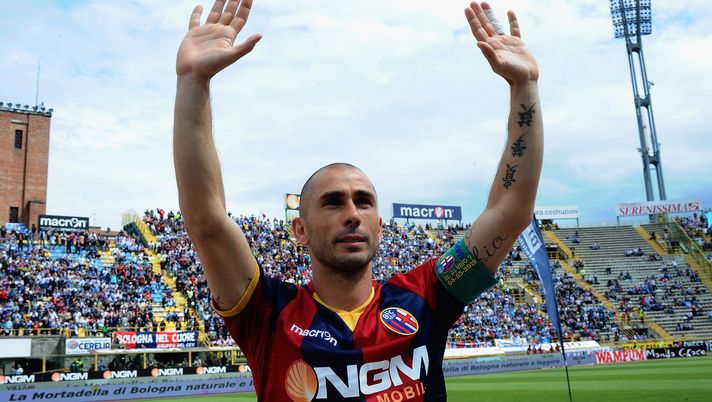 BOLOGNA, ITALY - MAY 06: Marco Di Vaio of Bologna FC salutes his supporters before the Serie A match between Bologna FC and SSC Napoli at Stadio Renato Dall'Ara on May 6, 2012 in Bologna, Italy. Marco Di Vaio, 35, was signed by Montreal Impact and is contracted play in the Canadian Major League for the next two years. (Photo by Mario Carlini / Iguana Press/Getty Images) BOLOGNA, ITALY - MAY 06: Marco Di Vaio of Bologna FC salutes his supporters before the Serie A match between Bologna FC and SSC Napoli at Stadio Renato Dall'Ara on May 6, 2012 in Bologna, Italy. Marco Di Vaio, 35, was signed by Montreal Impact and is contracted play in the Canadian Major League for the next two years. (Photo by Mario Carlini / Iguana Press/Getty Images)