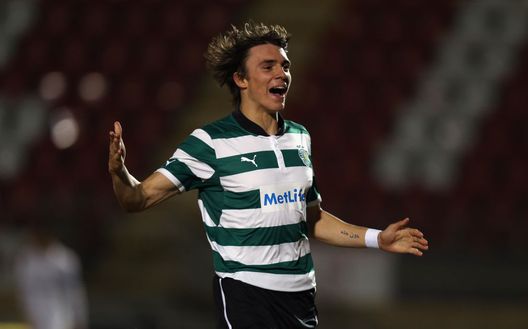 LONDON, ENGLAND - MARCH 20: Joao Palhinha of Sporting Clube de Portugal celebrates scoring during the NextGen Series Quarter Final between Tottenham Hotspur U19 and Sporting Clube de Portugal U19 at Matchroom Stadium on March 20, 2013 in London, England. (Photo by Bryn Lennon/Getty Images) LONDON, ENGLAND - MARCH 20: Joao Palhinha of Sporting Clube de Portugal celebrates scoring during the NextGen Series Quarter Final between Tottenham Hotspur U19 and Sporting Clube de Portugal U19 at Matchroom Stadium on March 20, 2013 in London, England. (Photo by Bryn Lennon/Getty Images)