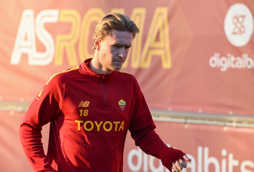 Trigoria, primo allenamento con la Roma per Solbakken – FOTO GALLERY - immagine 12