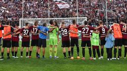 La Reggina vince il derby e sogna: terno secco sulla ruota del Cosenza
