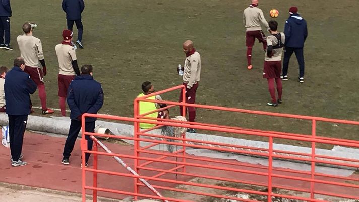 Carlao sul campo della Sisport 