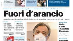 Prima Pagina, Giornale di Sicilia: “Fuori d’arancio. La rivincita di Floriano”