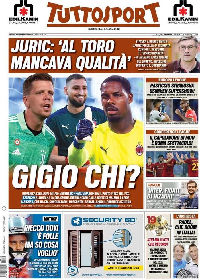 Prima Pagina, Tuttosport: “Il capolavoro di Mou. Roma spettacolo!”  Prima Pagina, Tuttosport: “Il capolavoro di Mou. Roma spettacolo!”