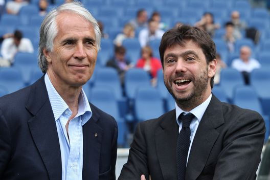 Giovanni Malagò con il presidente della Juve Andrea Agnelli Giovanni Malagò con il presidente della Juve Andrea Agnelli