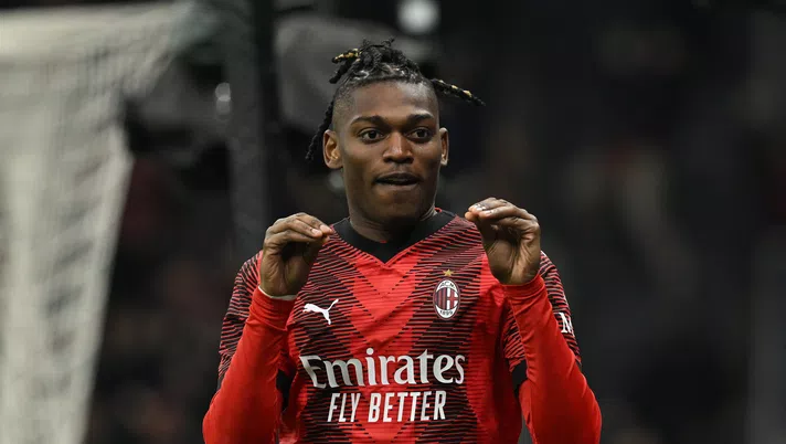 esultanza gol Rafael Leao AC Milan Milan-Atalanta Serie A 2023-2024
