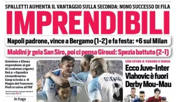 IL NAPOLI SUI MEDIA – Le prime pagine dei giornali di oggi 6 novembre 2022 IL NAPOLI SUI MEDIA – Le prime pagine dei giornali di oggi 6 novembre 2022 - immagine 1