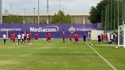 VIDEO VN – La rifinitura della Fiorentina: due a parte, quattro assenti