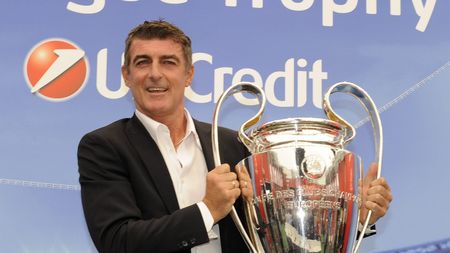 BOLOGNA, ITALY - SEPTEMBER 28: Gianluca Pagliuca poses with the trophy during the UEFA Champions League Trophy Tour 2012/13 on September 28, 2012 in Bologna, Italy. (Photo by Claudio Villa/Getty Images for UEFA) BOLOGNA, ITALY - SEPTEMBER 28: Gianluca Pagliuca poses with the trophy during the UEFA Champions League Trophy Tour 2012/13 on September 28, 2012 in Bologna, Italy. (Photo by Claudio Villa/Getty Images for UEFA)
