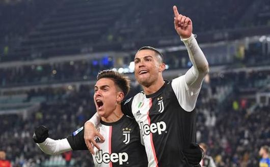 Ronaldo e Dybala rispettivamente primo e terzo