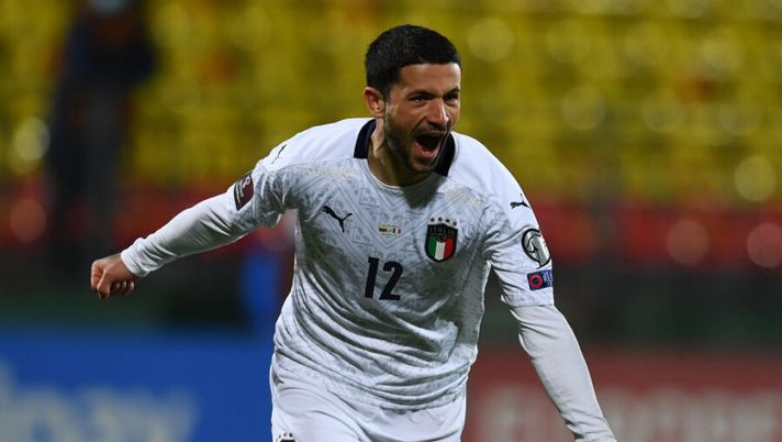 VILNIUS, LITHUANIA - MARCH 31:  Stefano Sensi of Italy celebrates after scoring the opening goal during the FIFA World Cup 2022 Qatar qualifying match between Lithuania and Italy on March 31, 2021 in Vilnius, Lithuania. (Photo by Claudio Villa/Getty Images)  Sensi, la sua volontà decisiva: dall’Inter alla Samp con una doppia missione - immagine 1