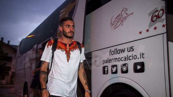 BELLUNO, ITALY - JULY 14:  Fabrizio Alastra arrive at US Citta' di Palermo training camp on July 14, 2018 in Belluno, Italy.  (Photo by Tullio M. Puglia/Getty Images) 