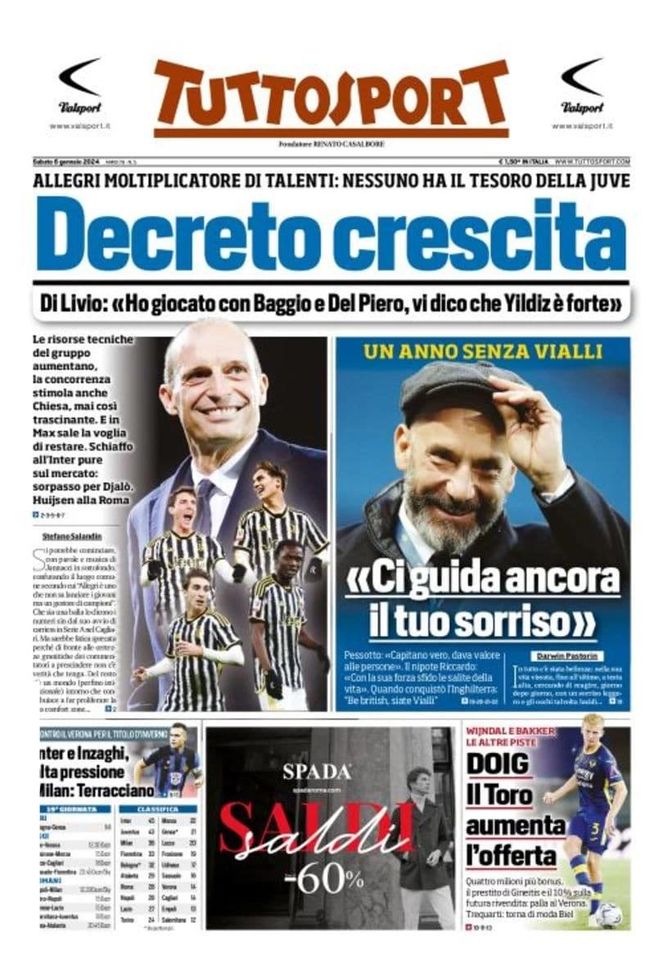EDICOLA TS / Inter e Inzaghi, alta pressione: contro il Verona per il titolo d’inverno - immagine 1