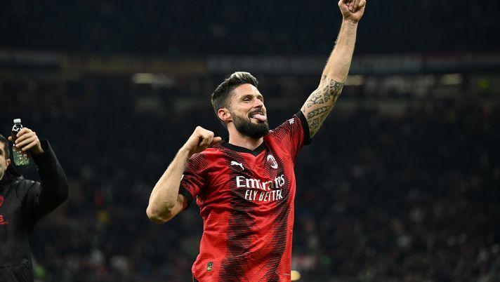 Olivier Giroud AC Milan Milan-PSG 21- Champions League 2023-2024