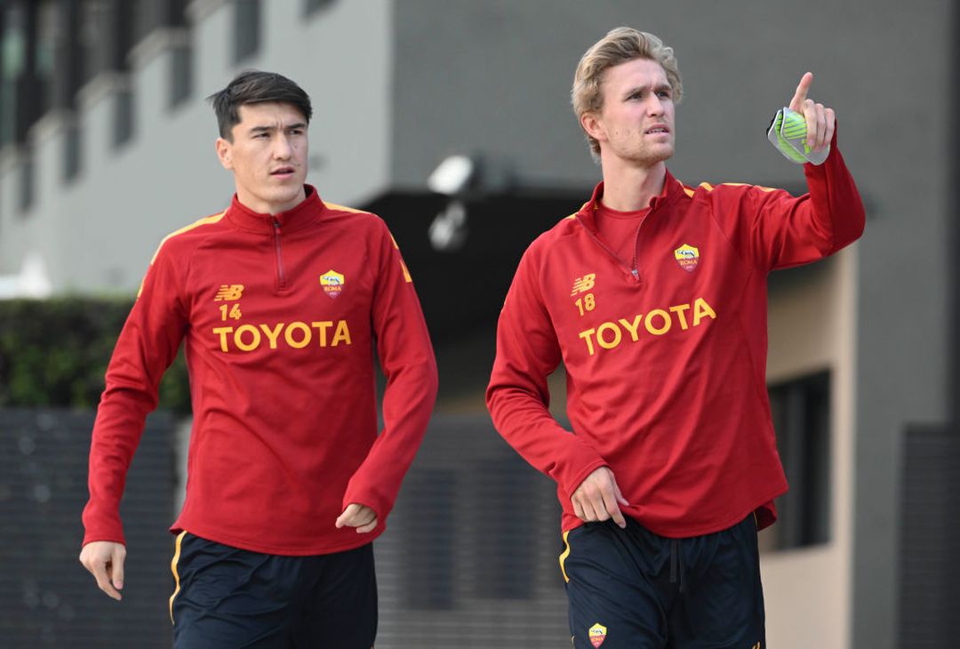 Roma, rifinitura in vista del Bologna: ancora in gruppo Solbakken – FOTO GALLERY - immagine 8