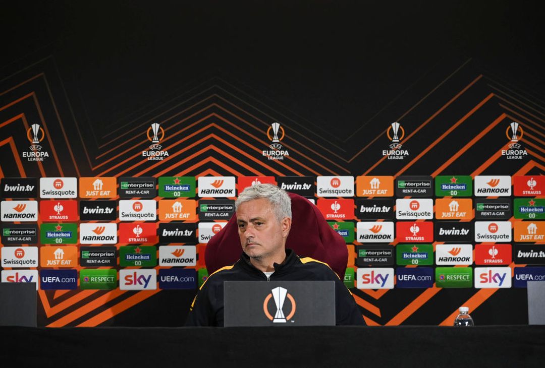 Mourinho e Mancini in conferenza stampa in vista di Roma-Salisburgo – FOTO GALLERY - immagine 6