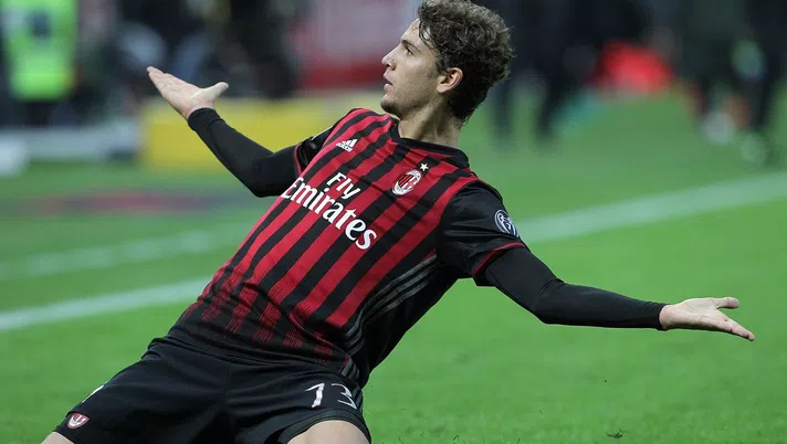 L'esultanza di Manuel Locatelli dopo il gol-vittoria in Milan-Juventus (credits: GETTY Images)