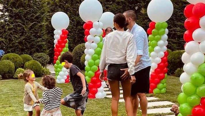 La foto postata dalla moglie di Bonucci, Martina, su Instagram 