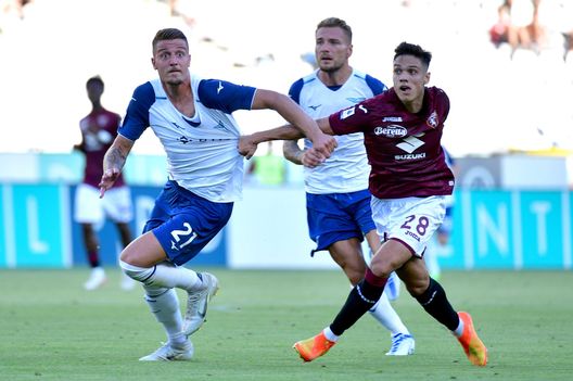 Sergej Milinkovic-Savic e Ciro Immobile Sergej Milinkovic-Savic e Ciro Immobile