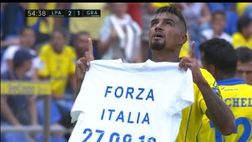 Boateng, maglia per Amatrice…ma la Federcalcio spagnola lo multa