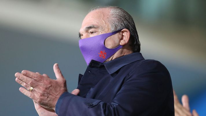 FLORENCE, ITALY - OCTOBER 07: President Rocco Commisso of ACF Fiorentina during the international friendly match between Italy and Moldova at Artemio Franchi on October 7, 2020 in Florence, Italy.  (Photo by Gabriele Maltinti/Getty Images) 