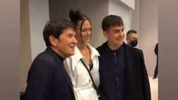 VIDEO / Dybala e Oriana alla sfilata: l’incontro con Gianni Morandi