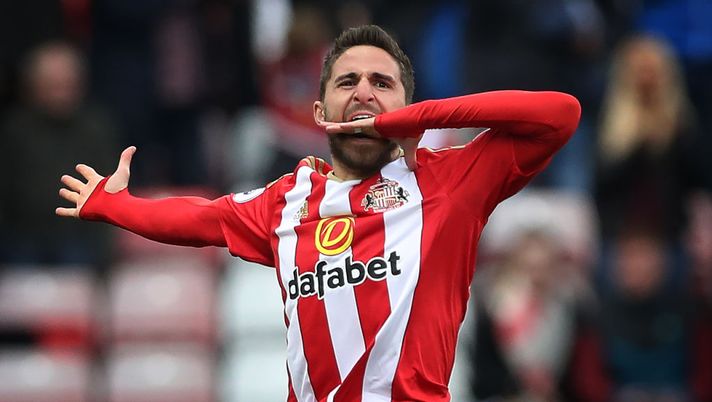 SUNDERLAND, ENGLAND - APRIL 15: Fabio Borini of Sunderland celebrates after he scores during the Premier League match between Sunderland and West Ham United at Stadium of Light on April 15, 2017 in Sunderland, England. (Photo by Ian MacNicol/Getty Images) SUNDERLAND, ENGLAND - APRIL 15: Fabio Borini of Sunderland celebrates after he scores during the Premier League match between Sunderland and West Ham United at Stadium of Light on April 15, 2017 in Sunderland, England. (Photo by Ian MacNicol/Getty Images)
