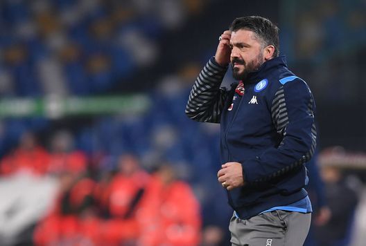 NAPLES, ITALY - DECEMBER 14: Gennaro Gattuso SSC Napoli coach gestures during the Serie A match between SSC Napoli and Parma Calcio at Stadio San Paolo on December 14, 2019 in Naples, Italy. (Photo by Francesco Pecoraro/Getty Images) NAPLES, ITALY - DECEMBER 14: Gennaro Gattuso SSC Napoli coach gestures during the Serie A match between SSC Napoli and Parma Calcio at Stadio San Paolo on December 14, 2019 in Naples, Italy. (Photo by Francesco Pecoraro/Getty Images)