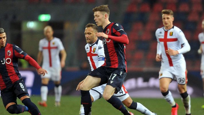 BOLOGNA, ITALY - FEBRUARY 15: Andreas Skov Olsen of Bologna FC in action during the Serie A match between Bologna FC and Genoa CFC at Stadio Renato Dall'Ara on February 15, 2020 in Bologna, Italy. (Photo by Mario Carlini/Getty Images) BOLOGNA, ITALY - FEBRUARY 15: Andreas Skov Olsen of Bologna FC in action during the Serie A match between Bologna FC and Genoa CFC at Stadio Renato Dall'Ara on February 15, 2020 in Bologna, Italy. (Photo by Mario Carlini/Getty Images)