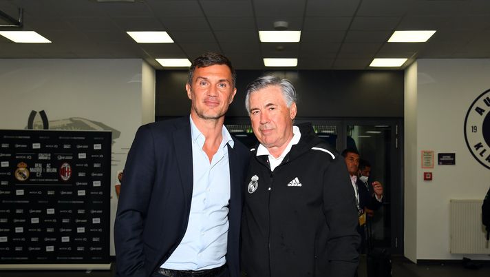 Maldini Ancelotti AC Milan Real Madrid