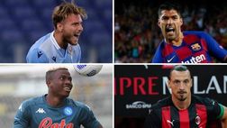 VIDEO Calciomercato Serie A, la giostra dei bomber: da CR7 a Ibrahimovic, da Osimhen a Suarez, Ciro Immobile…