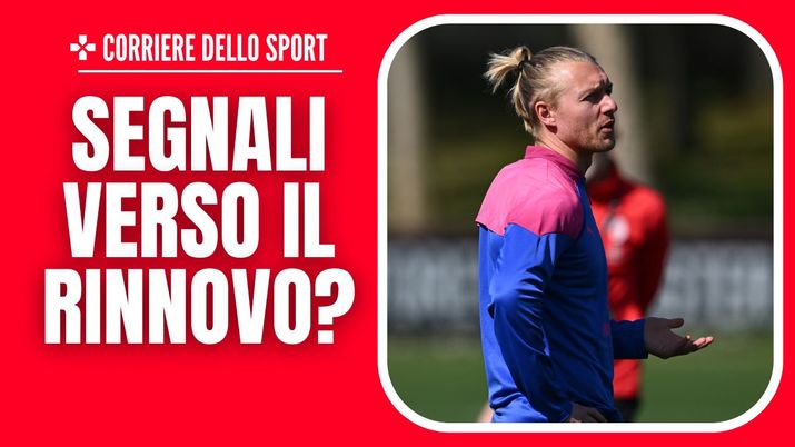 Simon Kjaer AC Milan Milan-Slavia Praga 4-2 Europa League 2023-2024