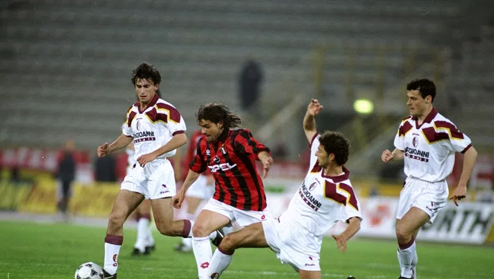 Marco Simone, qui durante un Milan-Torino (Getty Images)