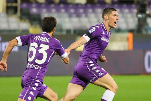 GERMOGLI PH: 7 DICEMBRE 2020 FIRENZE STADIO ARTEMIO FRANCHI SERIE A FIORENTINA VS GENOA NELLA FOTO GOL ESULTANZA MILENKOVIC GERMOGLI PH: 7 DICEMBRE 2020 FIRENZE STADIO ARTEMIO FRANCHI SERIE A FIORENTINA VS GENOA NELLA FOTO GOL ESULTANZA MILENKOVIC
